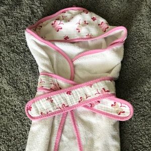SOLD aden & anais Baby Girl Bath Towel